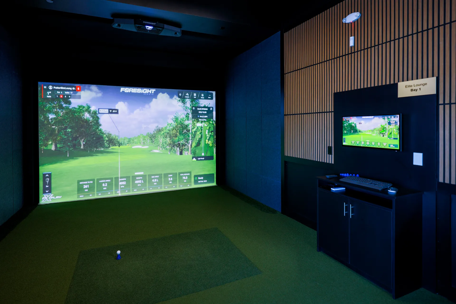 Golf simulator lounge bar woodbridge