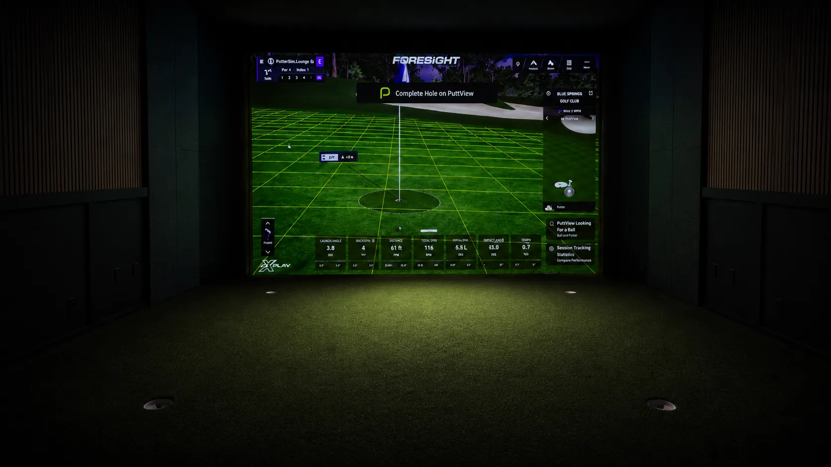 Indoor golf lounge vaughan hero